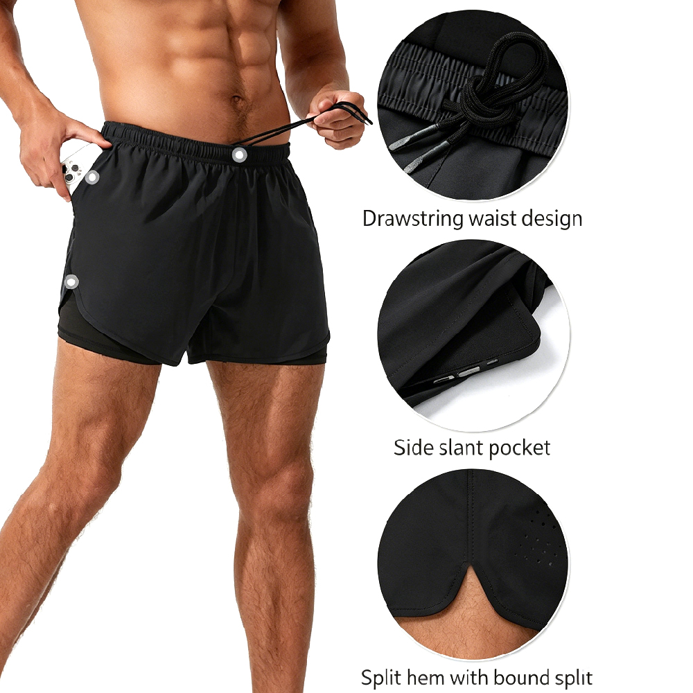 1 par de pantalones cortos dep - Compression Shorts Athletes reseña y precio